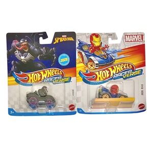 VENOM‎ & IRON MAN Disney Hot Wheels Racer Verse Character Cars